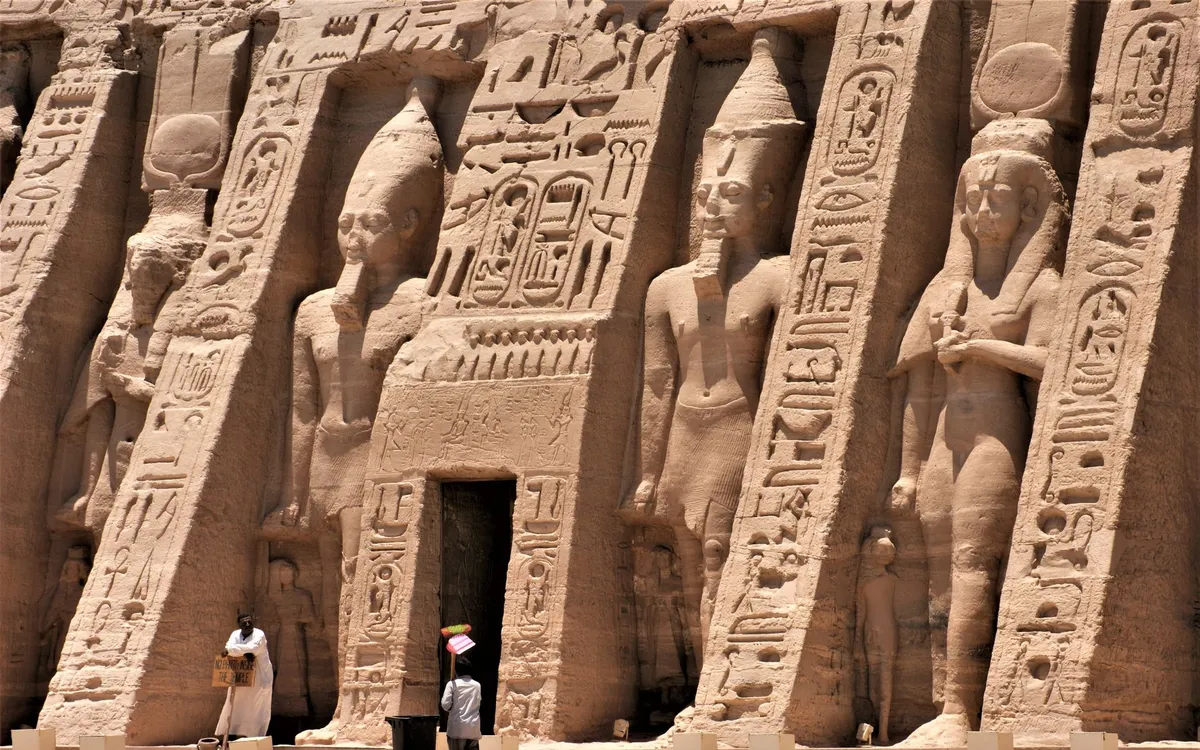 Reliefs at the Temple of Abydos