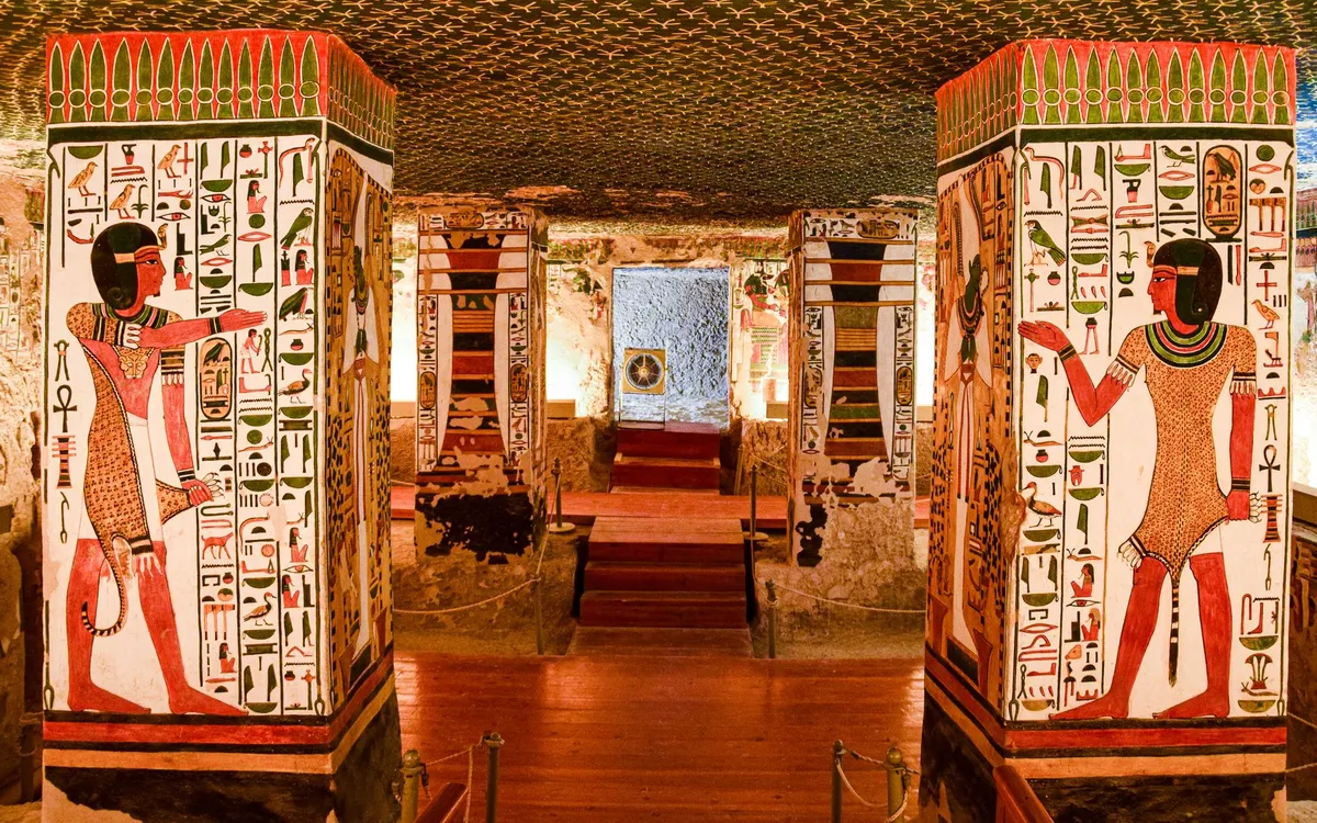 Interior of an Egyptian tomb