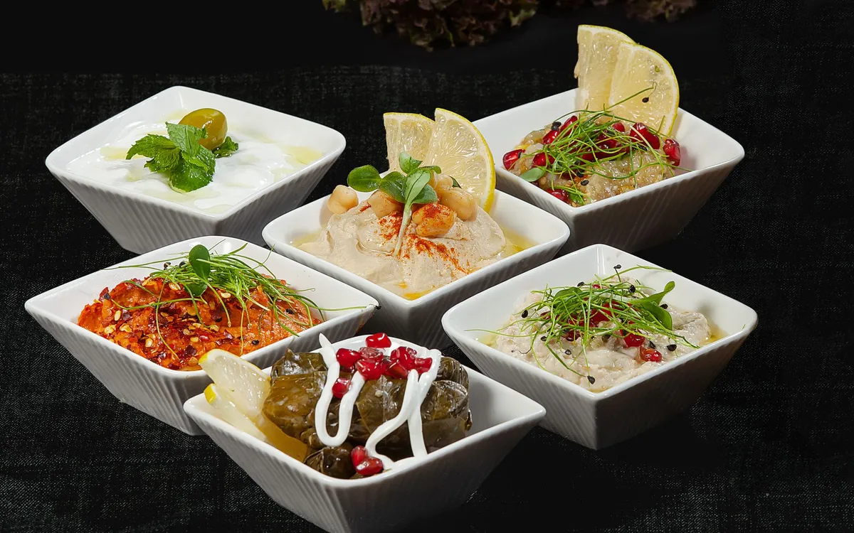 A spread of Egyptian dishes